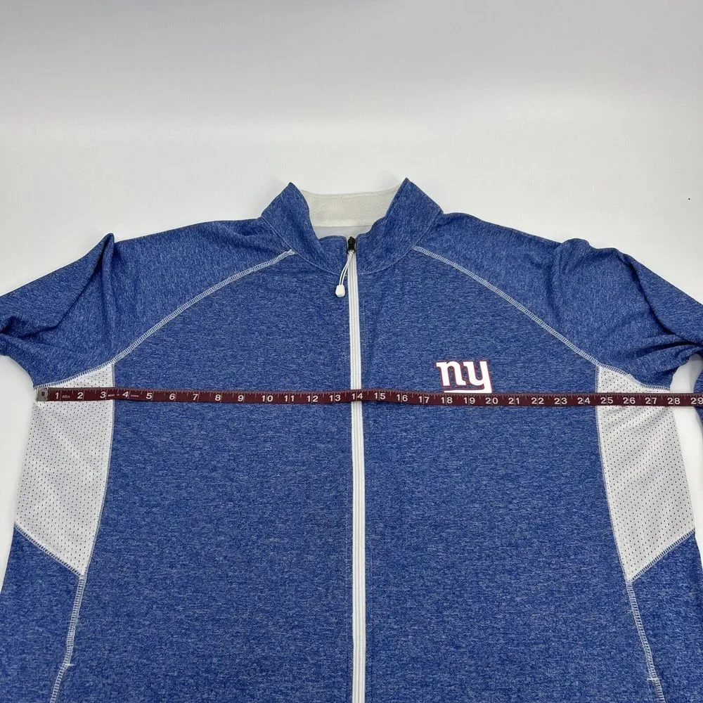 New York Giants Jacket Women's 2X Blue Majestic Full Zip Lightweight NFL - Picture 9 of 10